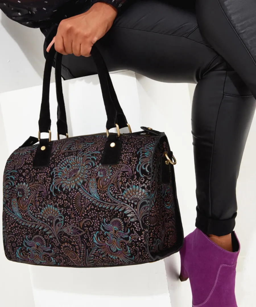 carmen_print_suede_weekender_bag_1.webp Joe Browns Handbags & Purses<Carmen Print Suede Weekender Bag