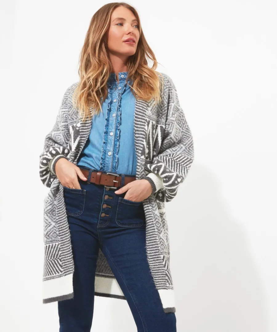 Joe Browns Knitwear & Cardigans<Dazzling Geo Balloon Sleeve Cardigan