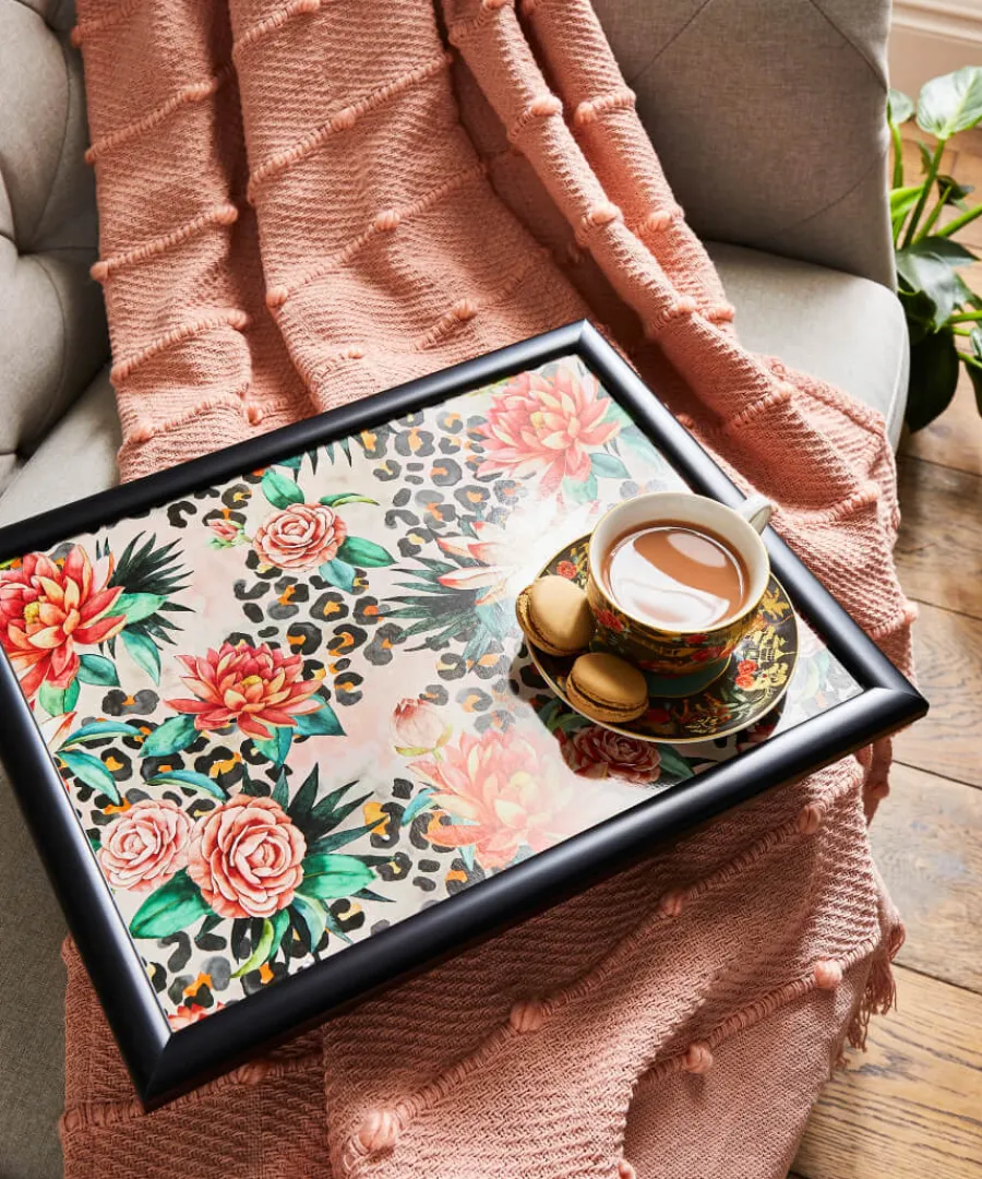 Joe Browns Nature Decor<Fabulous Zebra Floral Lap Tray