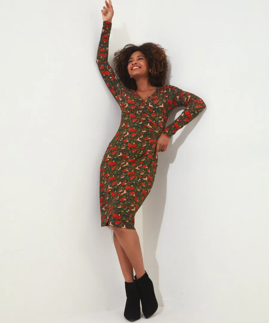 Joe Browns Dresses<Fabulously Festive Wrap Dress