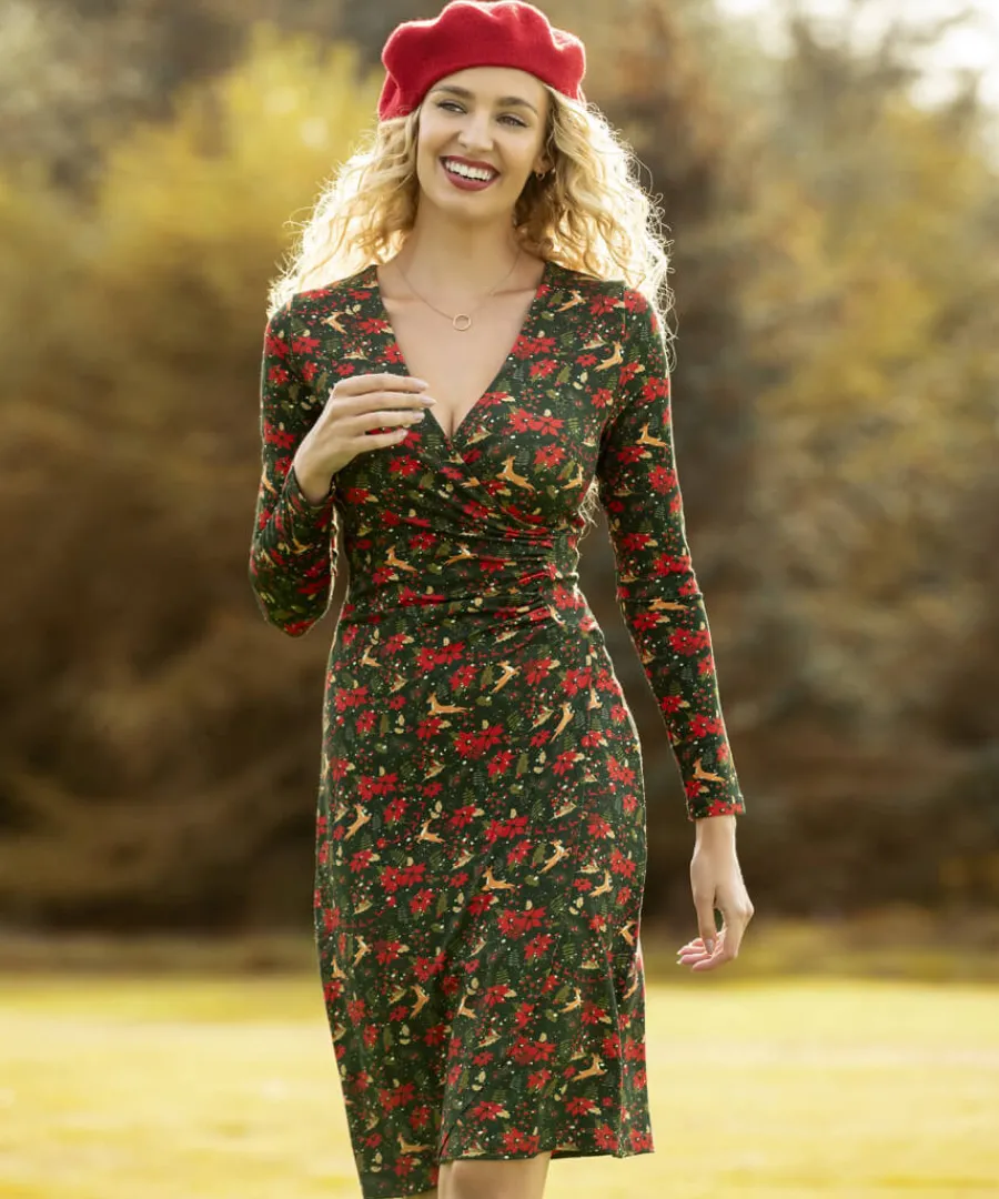 fabulously_festive_wrap_dress_2.webp Joe Browns Dresses<Fabulously Festive Wrap Dress