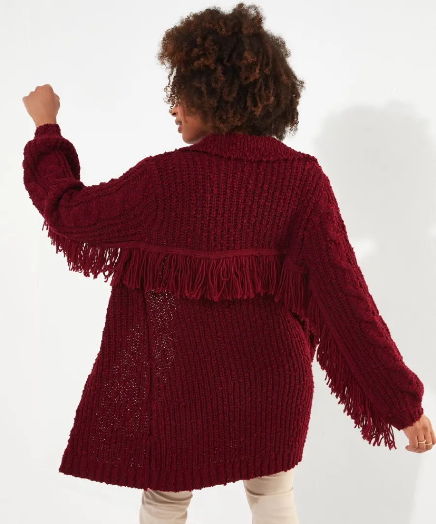 Joe Browns Knitwear & Cardigans<Fabulously Fringed Cardigan