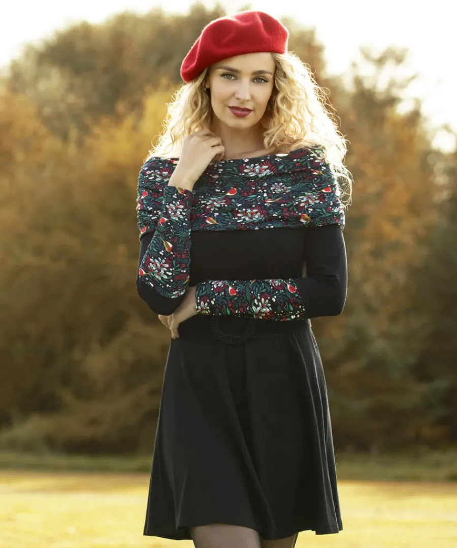 festive_bardot_tunic_2.webp Joe Browns Dresses<Festive Bardot Tunic