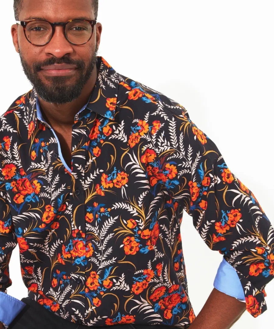 fiery_fun_floral_shirt_4.webp Joe Browns Shirts<Fiery Fun Floral Shirt