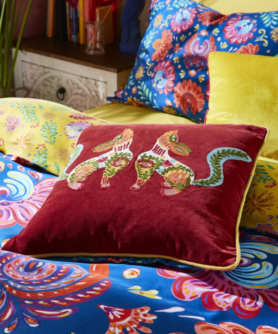 Joe Browns Cosy This Christmas<Folk Fox Crewel Work Cushion