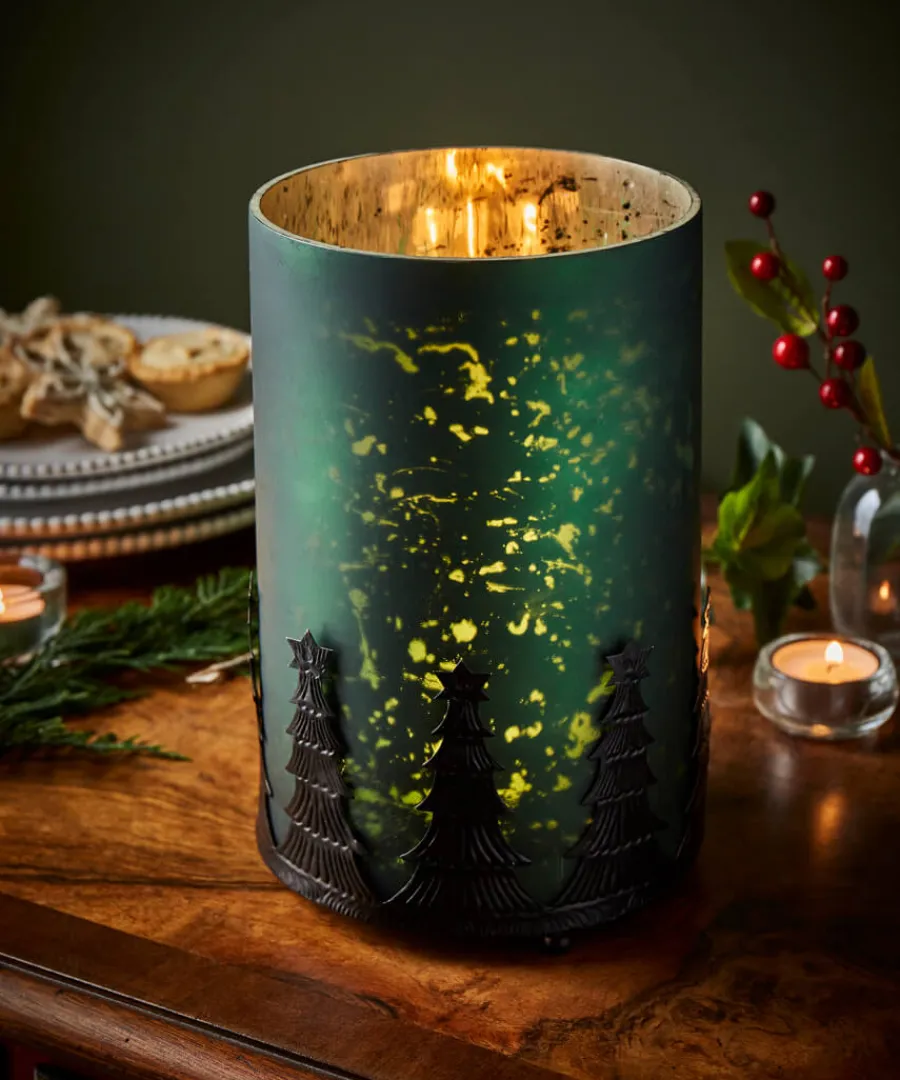 Joe Browns Gifts<Forest Green Candle Holder