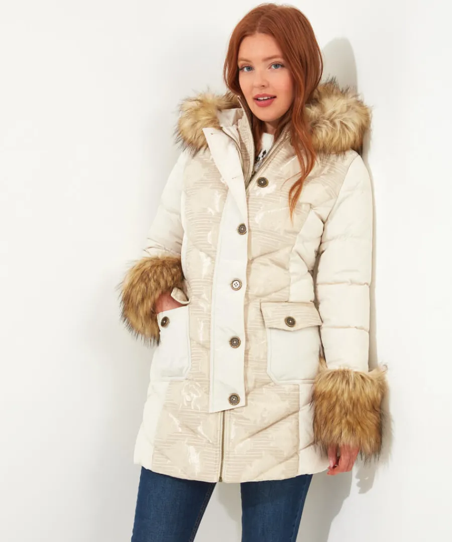 Joe Browns Coats & Jackets<Fur Trim Puffa Coat