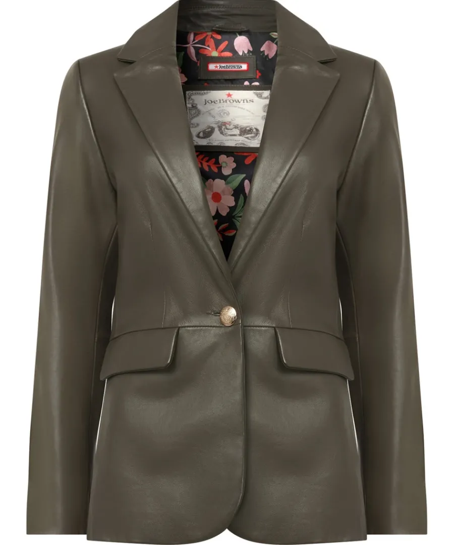 Joe Browns Blazers<Lavish Leather Blazer