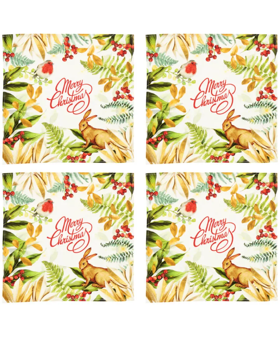 Joe Browns Christmas Decorations<Merry Christmas Nature Napkins