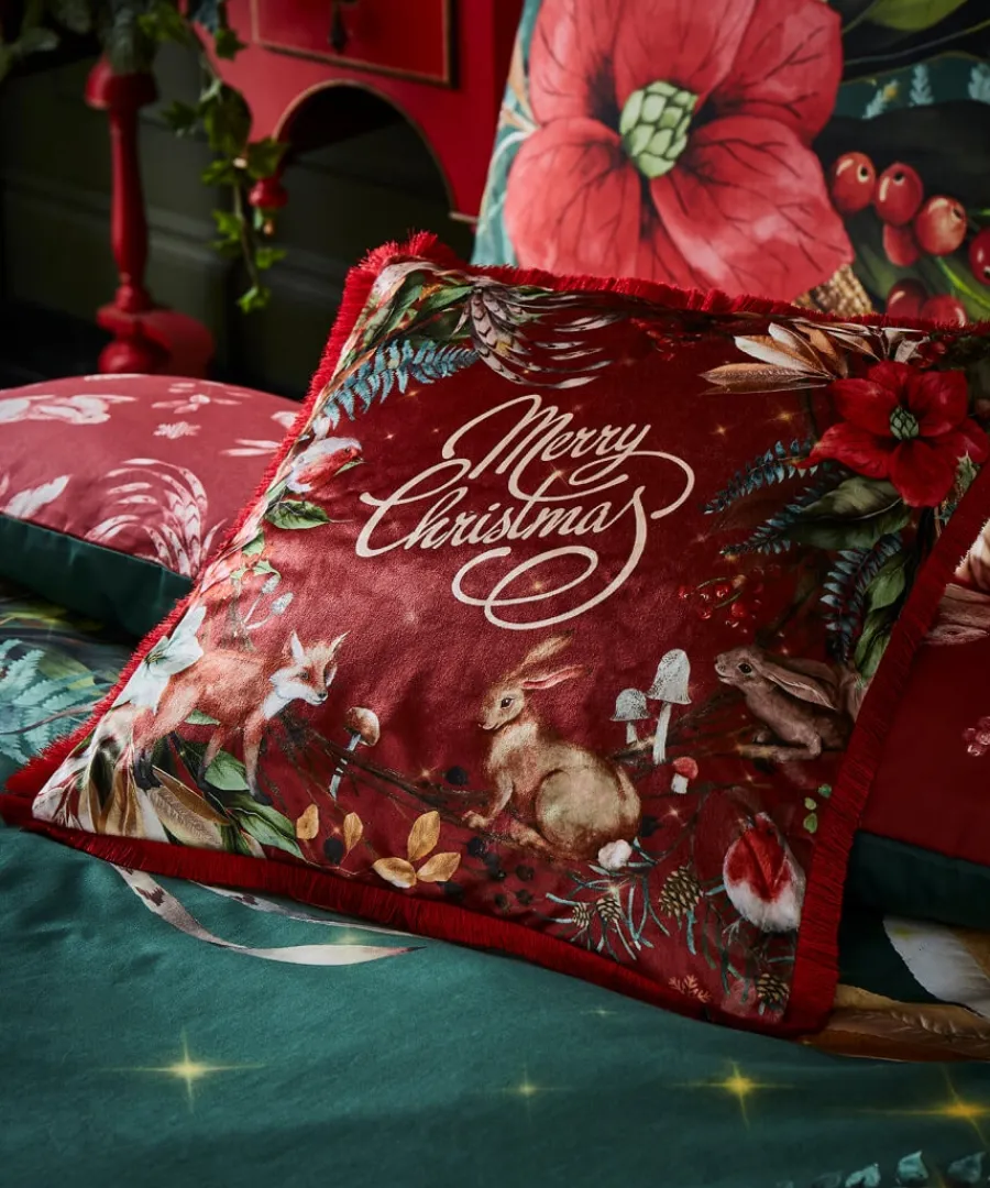 Joe Browns Christmas Decorations<Merry Christmas Wreath Cushion