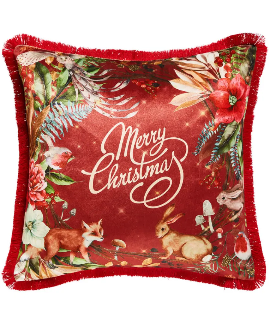 Joe Browns Christmas Decorations<Merry Christmas Wreath Cushion