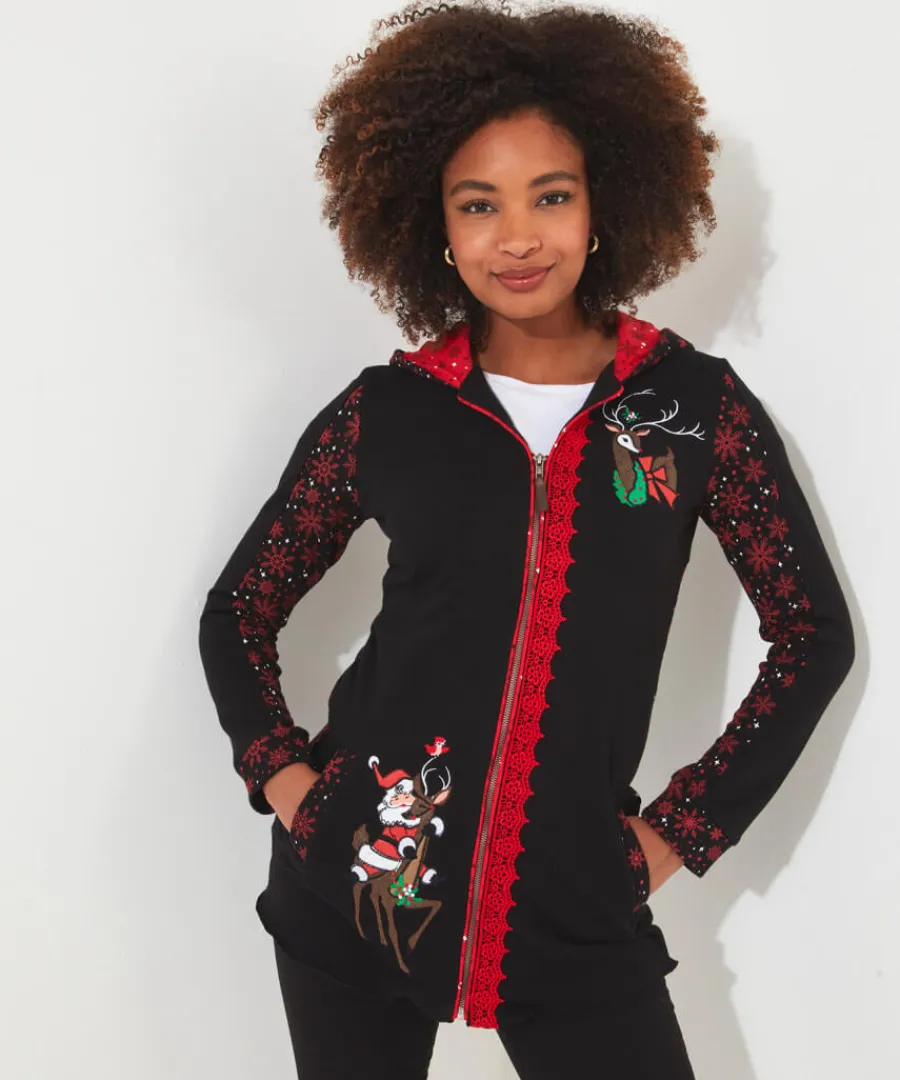 Joe Browns Tops& Tunics & Shirts<Novelty Zip Sweat