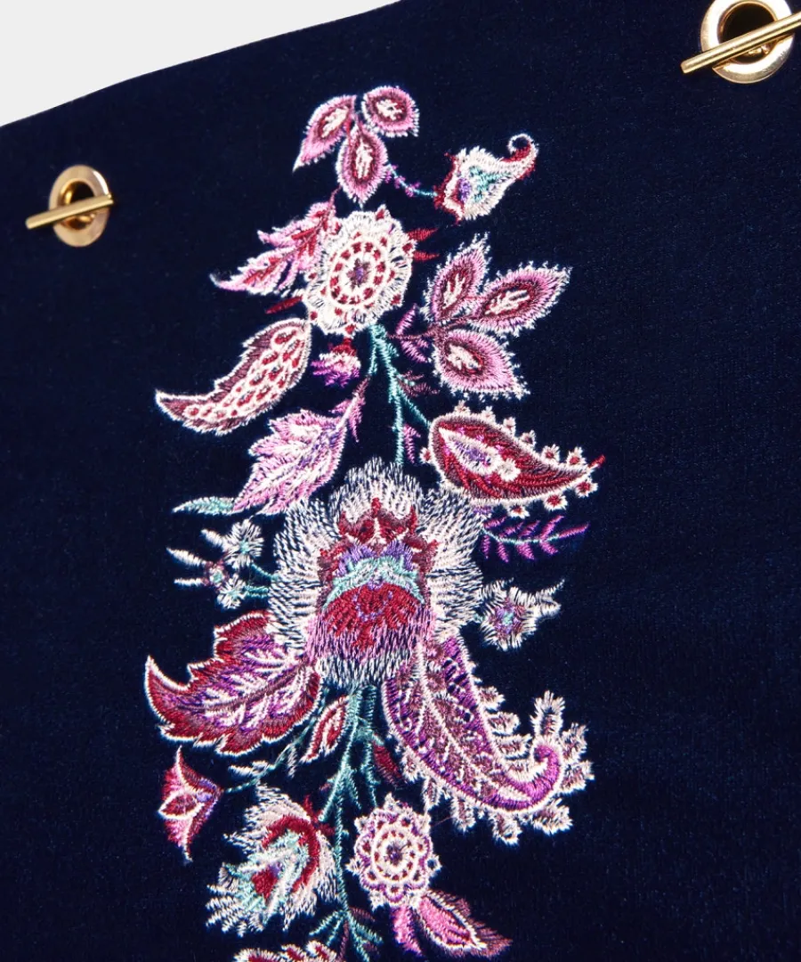 opulence_embroidered_velvet_bag_2.webp Joe Browns Handbags & Purses<Opulence Embroidered Velvet Bag