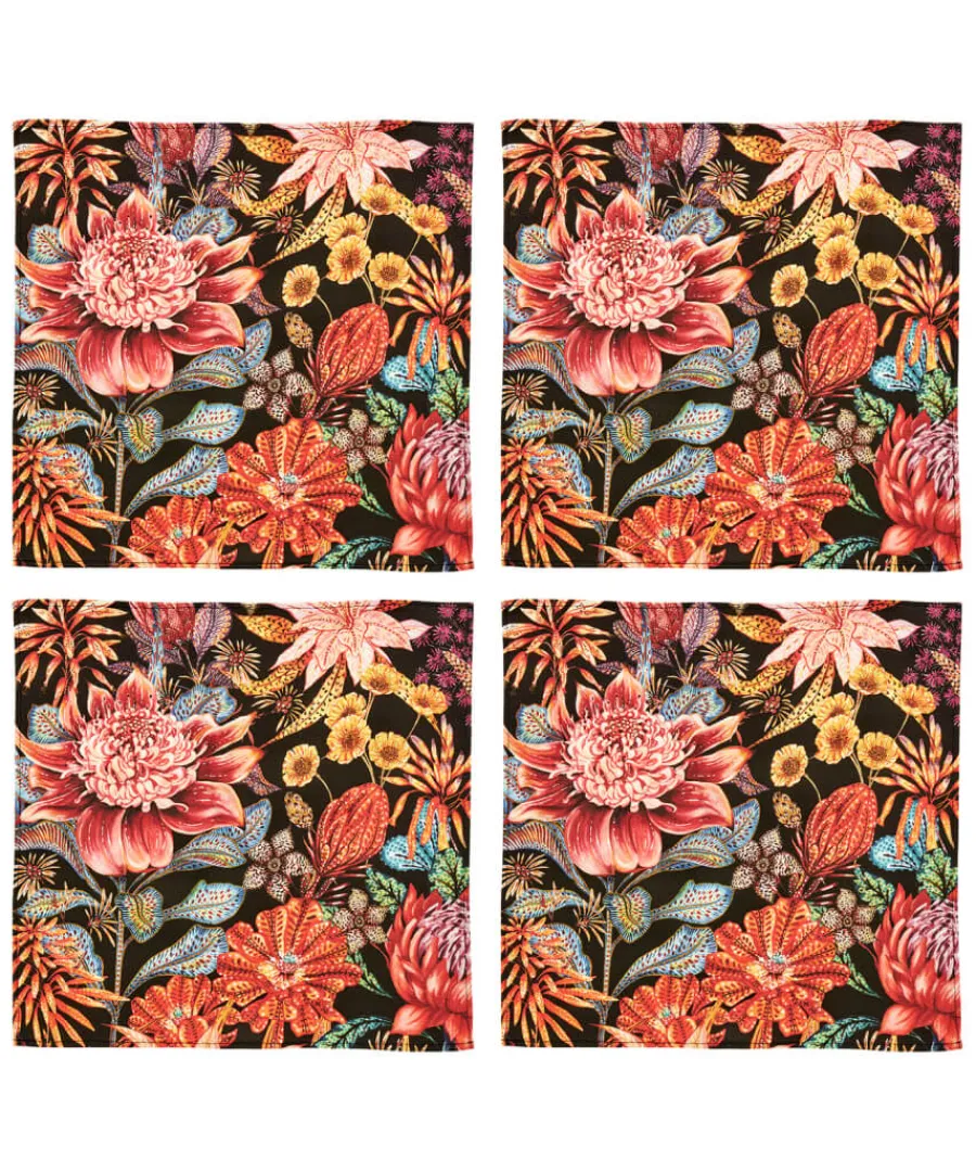 Joe Browns Tableware & Dining<Pack Of 4 Fantastically Floral Cotton Napkins