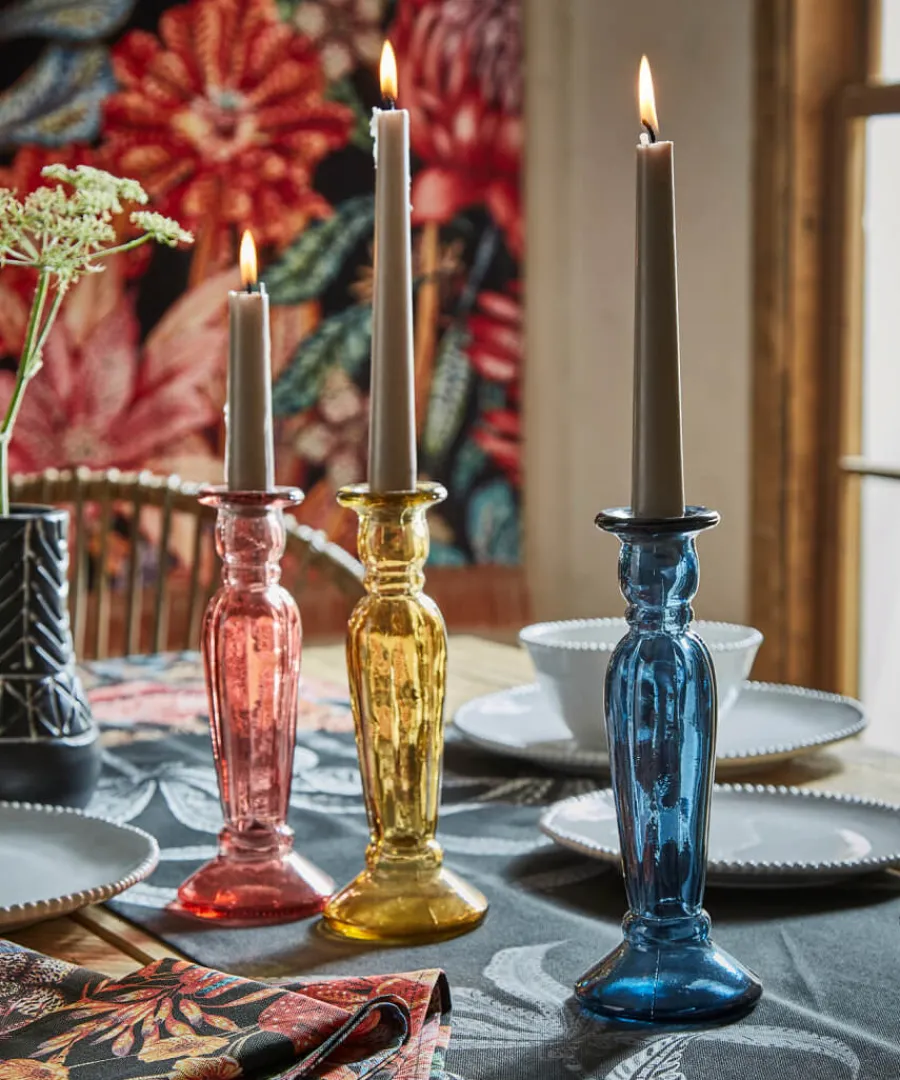 Joe Browns Gifts<Pack Of 3 Recycled Glass Tall Candle Holders