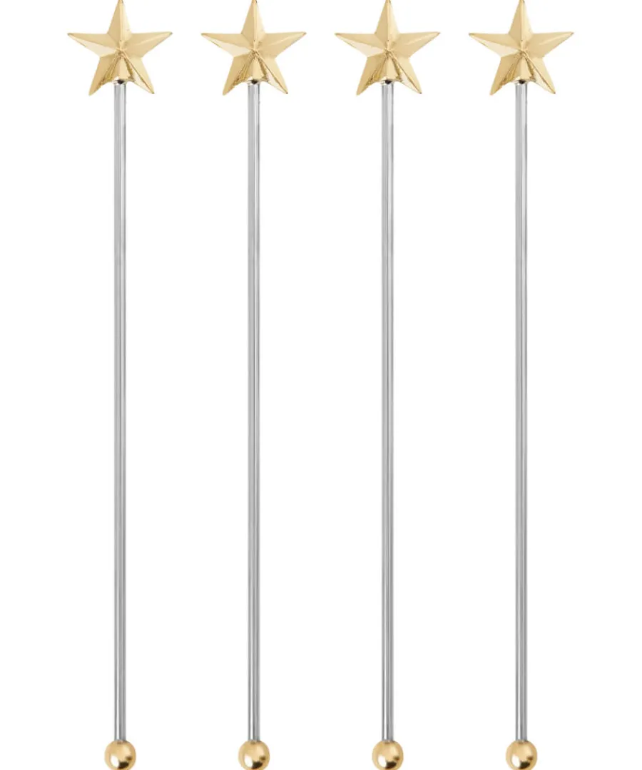 Joe Browns Gifts<Pack Of 4 Star Drinks Stirrers