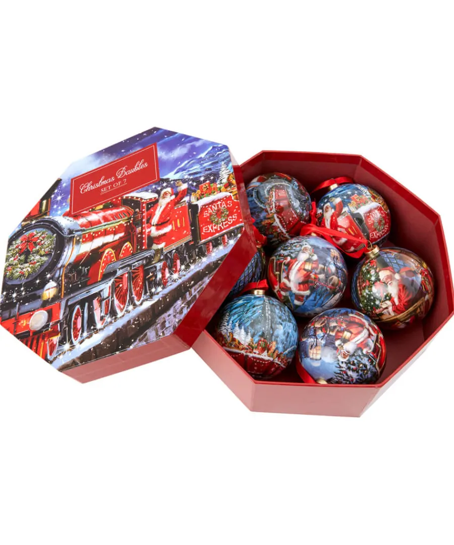 pack_of__traditional_christmas_baubles_2.webp Joe Browns Gifts<Pack Of 7 Traditional Christmas Baubles