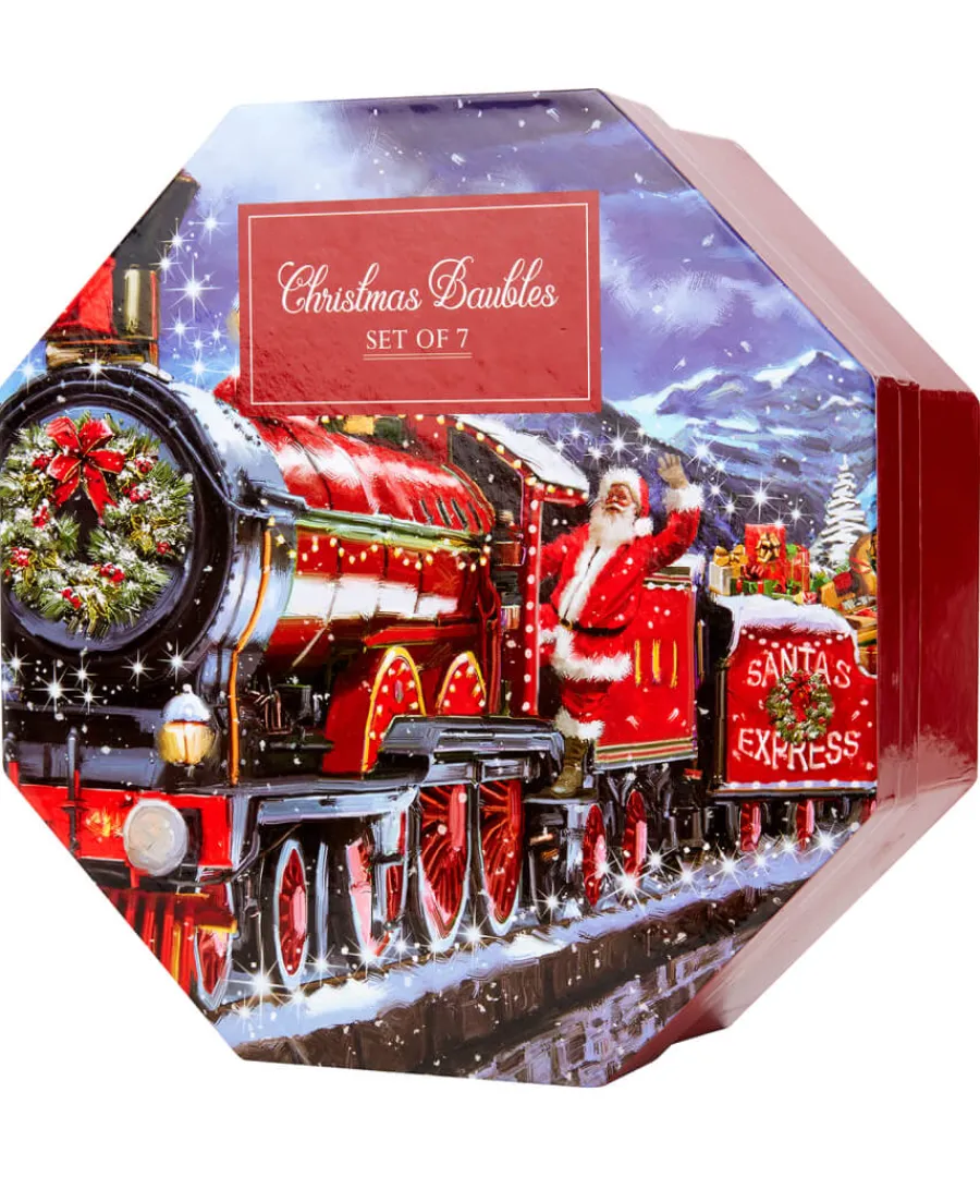 pack_of__traditional_christmas_baubles_7.webp Joe Browns Gifts<Pack Of 7 Traditional Christmas Baubles