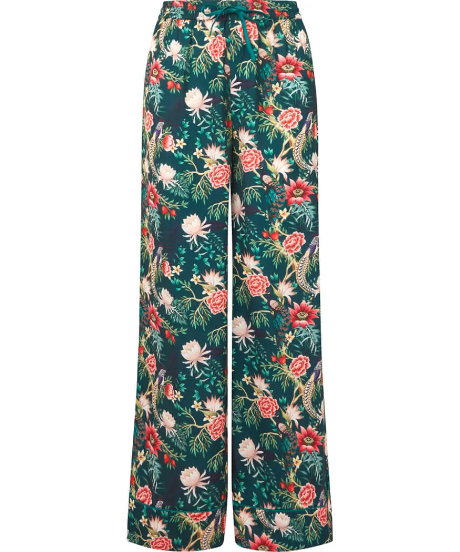 peacock_print_pyjama_bottoms_1.webp Joe Browns Gifts<Peacock Print Pyjama Bottoms