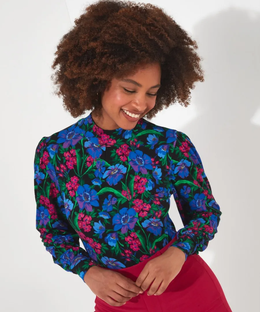 radiant_floral_print_top_4.webp Joe Browns Tops& Tunics & Shirts<Radiant Floral Print Top