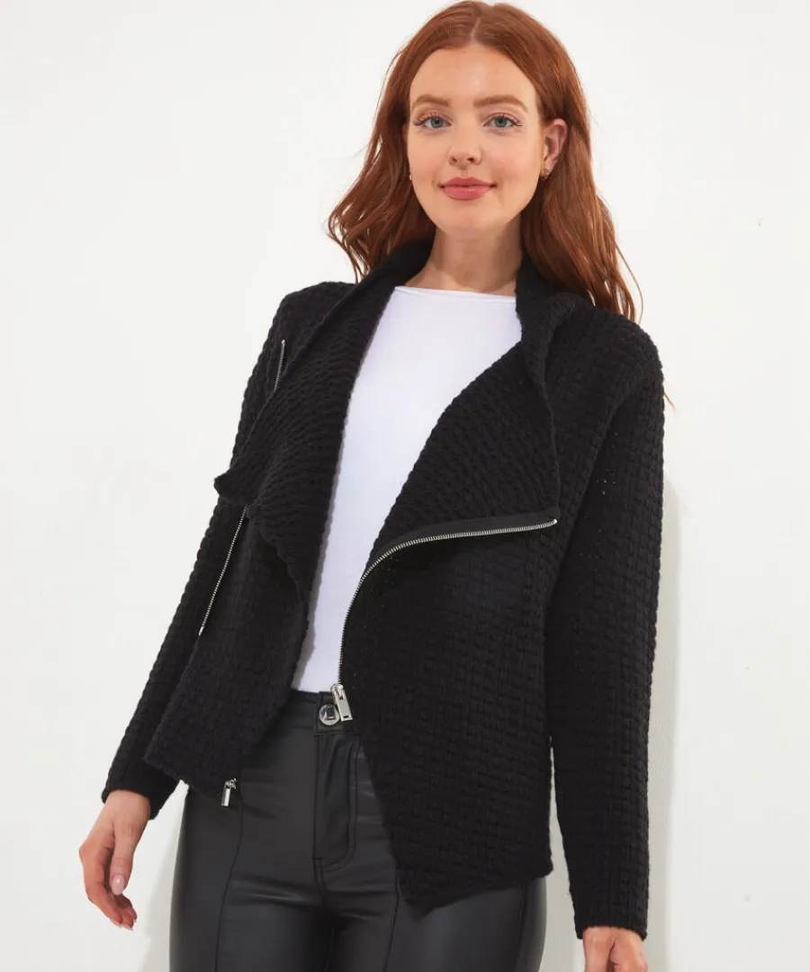 rock_chick_zip_cardigan_3.webp Joe Browns Knitwear & Cardigans<Rock Chick Zip Cardigan