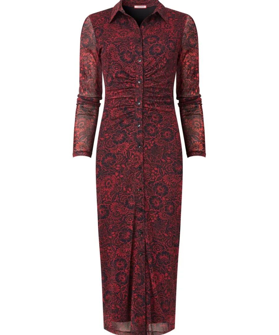 Joe Browns Dresses<Ruched Front Button Through Mesh Dress