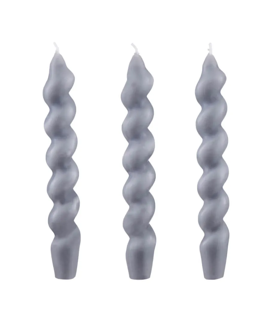 set_of__chunky_twist_taper_candle_1.webp Joe Browns Gifts<Set Of 3 Chunky Twist Taper Candle