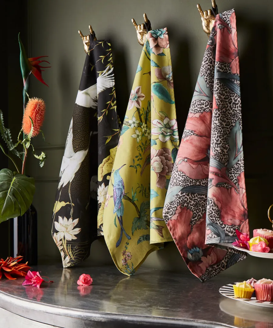 Joe Browns Tableware & Dining<Set Of 3 Dramatic Design Print Teatowels