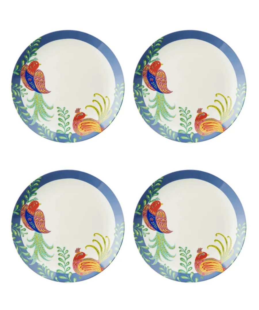 Joe Browns Tableware & Dining<Set Of 4 Folk Floral Dinner Plates