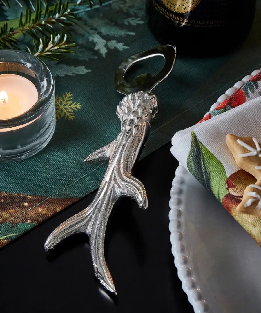 Joe Browns Christmas Decorations<Silver Antler Bottle Opener