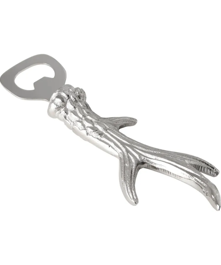 silver_antler_bottle_opener_2.webp Joe Browns Christmas Decorations<Silver Antler Bottle Opener