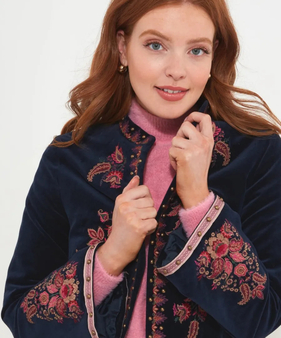 simply_stunning_embroidered_boutique_jacket_4.webp Joe Browns Coats & Jackets<Simply Stunning Embroidered Boutique Jacket