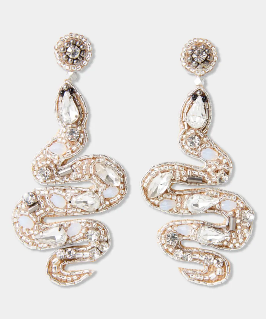 slinky_beaded_snake_earrings_0.webp Joe Browns Gifts<Slinky Beaded Snake Earrings