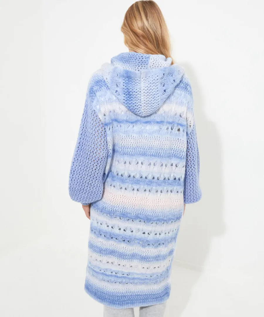 sloe_joes_ombre_knit_longline_cardigan_4.webp Joe Browns Gifts<Sloe Joes Ombre Knit Longline Cardigan