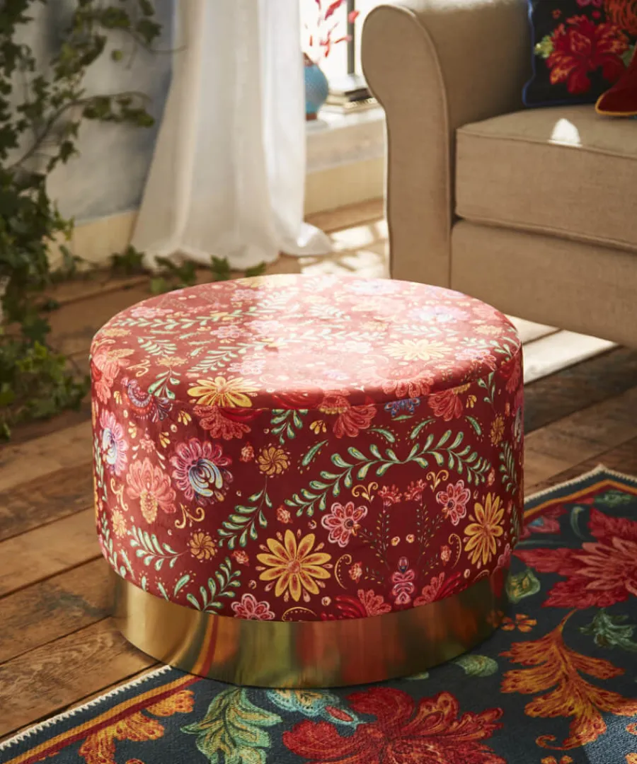 Joe Browns Nature Decor<Statement Floral Footstool