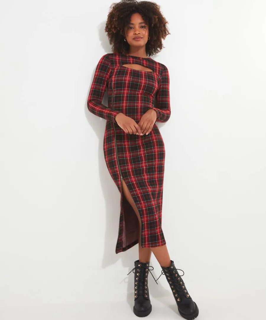 vivienne_check_dress_2.webp Joe Browns Dresses<Vivienne Check Dress