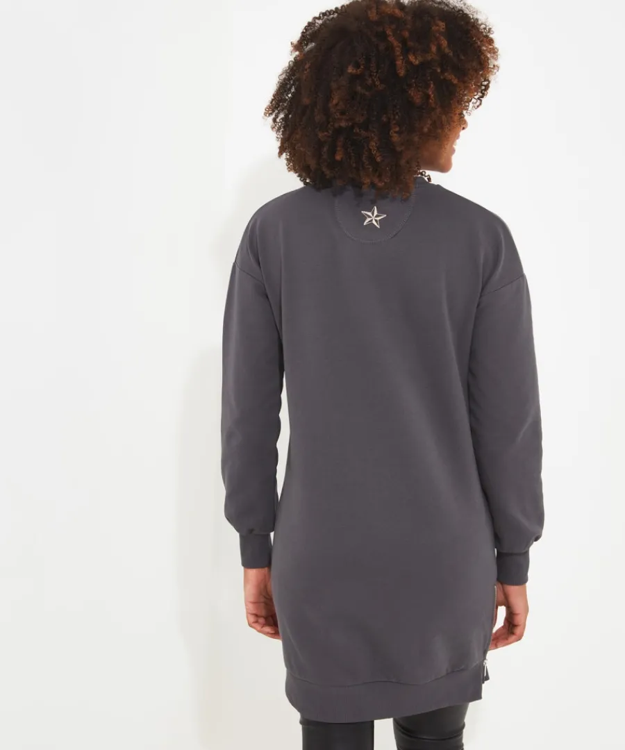zip_sweat_tunic_dress_3.webp Joe Browns Tops& Tunics & Shirts<Zip Sweat Tunic Dress
